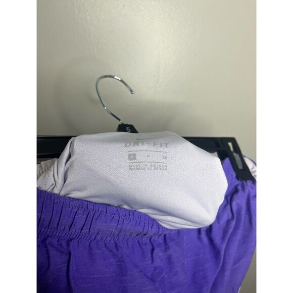 Nike Dri Fit Purple and White Womens Athletic Running Shorts Small - Picture 5 of 5